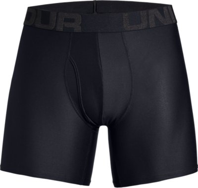 Under Armour Men's 6" Underwear Tech Boxerjock Briefs Charcoal
